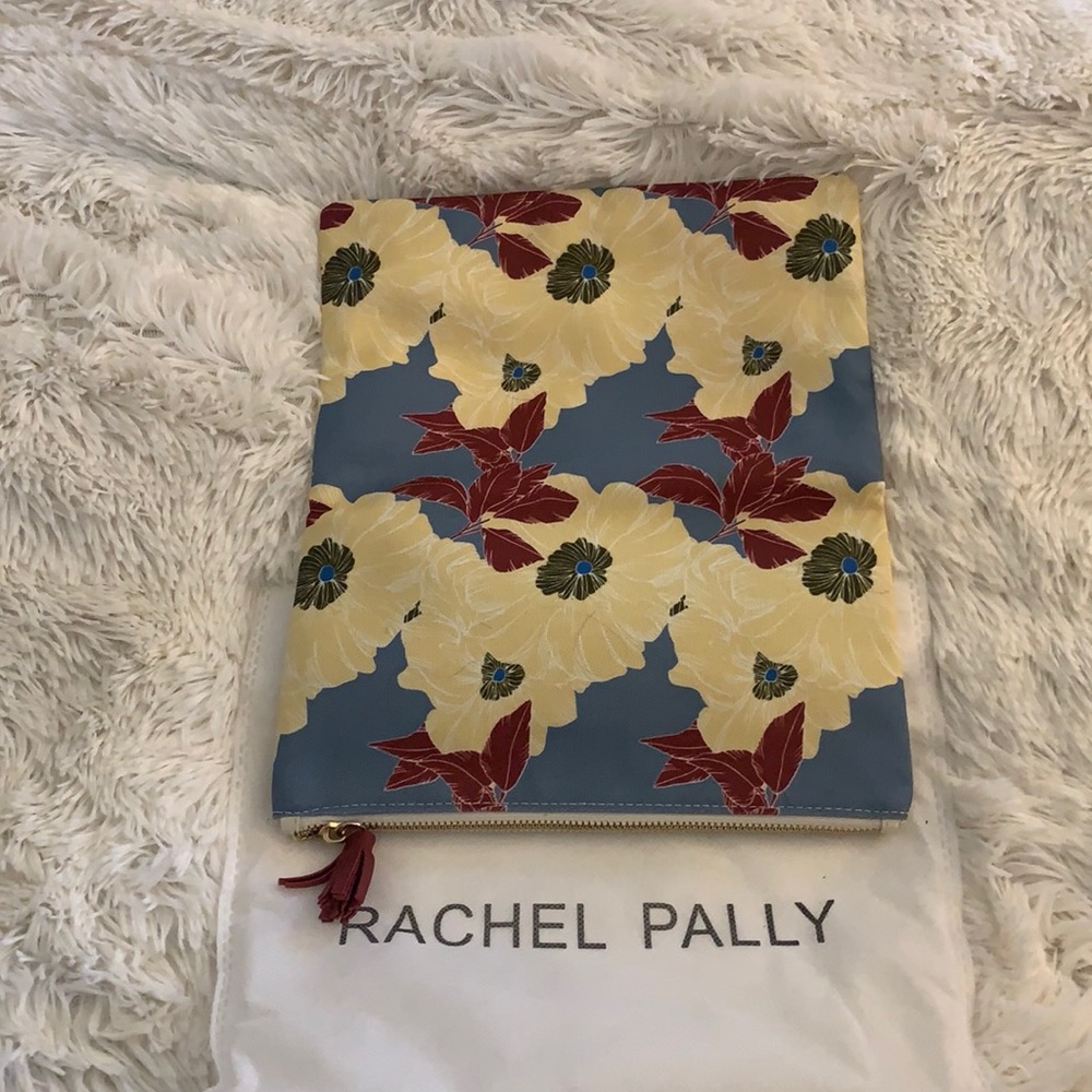 Fold over floral clutch